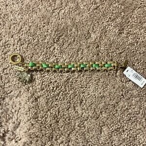The Limited Gold and Green Line Bracelet